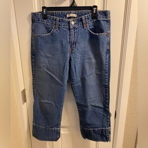Levis 515 Jeans 12 Capri Length Stretch Blue Denim 2007 Made Pakistan